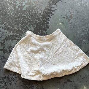 Forever 21 Cream Skater Mini Skirt Casual Resort Wear